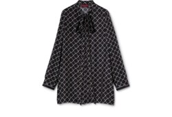 Robe en twill de soie imprimé