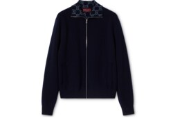 Veste zippée en maille de laine double