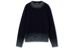 Knit wool sweater with embroidery