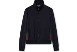 Jacke aus technischem Jersey mit Reißverschluss und Web