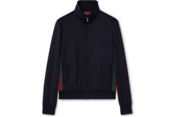 Veste zippée en jersey technique avec bande Web