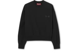 Sweat-shirt en jersey de coton avec broderie