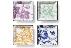 Herbarium print trinket tray set