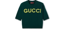 Oberteil aus weicher Wolle mit Intarsie