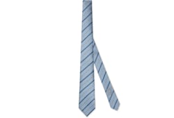 Diagonal Horsebit silk jacquard tie