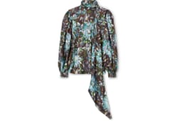 Chemise en twill de soie avec imprimé