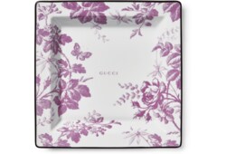 Herbarium print large trinket tray