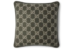 GG wool cashmere jacquard cushion