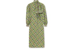 Robe en soie imprimée