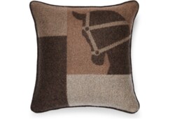 Cojín de jacquard de lana