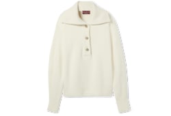 Pull en laine et cachemire côtelés