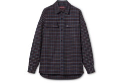 Hemd aus gebürsteter Wolle mit Karomuster