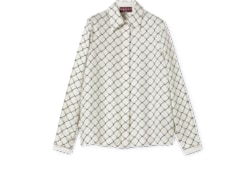 Bluse aus Seidentwill mit Print