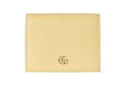 Kleine GG Marmont Brieftasche mit brauner Innenseite