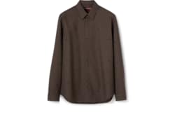 Camisa jacquard lana con pata de gallo y GG