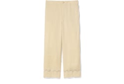 Pantalón de jacquard de seda con GG diagonal