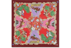 Carré in twill di seta stampata