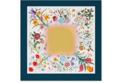 Carré in seta con stampa del progetto 90 x 90