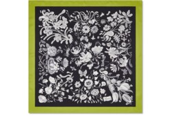 Carré in seta con stampa del progetto 90 x 90