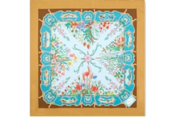 Printed silk twill carré