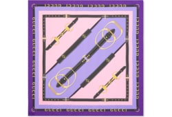 Vierecktuch aus Seidentwill mit Print