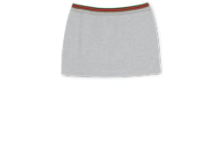 Jupe en jersey de coton avec bande Web