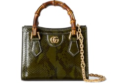 Bolso tote Gucci Diana de pitón pequeño