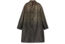 Cappotto in tessuto GG lamé