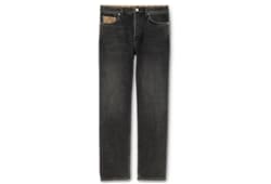 Washed cotton denim pant