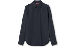 Piece dyed poplin shirt with embroidery