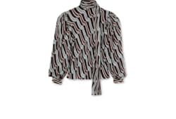 Bluse aus Seidentwill mit Print