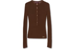 Cardigan in cotone fine a coste