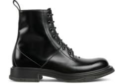 Chaussures montantes à lacets pour homme avec logo ton sur ton