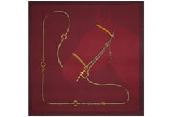 Printed GG silk jacquard carré