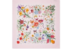 Printed silk twill carré