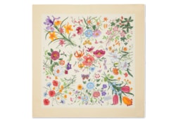 Printed silk twill carré