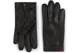 Grainy leather gloves with Web