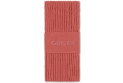 Wool cashmere scarf with embroidery