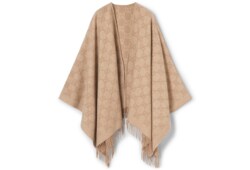 Capa de lamé de cashmere con GG