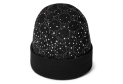 Berretto in lana GG con cristalli