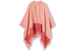 Wool cashmere cape