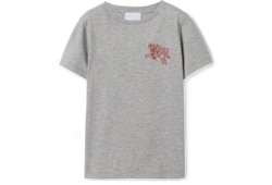 Kinder-T-Shirt aus Baumwolle mit Stickerei