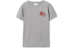 T-shirt bambino in cotone con ricamo