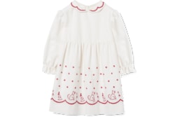 Baby cotton wool blend dress