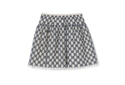 Children's embroidered GG nylon skirt
