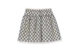Gonna bambino in nylon GG ricamato