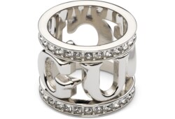 ปลอกผ้าพันคอ Gucci logo carré ring with crystals