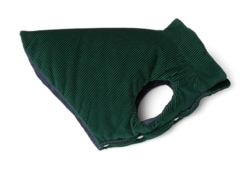 Cappotto reversibile per animali in velluto a coste