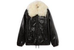 เสื้อแจ็คเก็ต Coated fabric bomber jacket