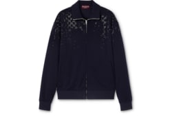 Chaqueta cremallera punto técnico cristales